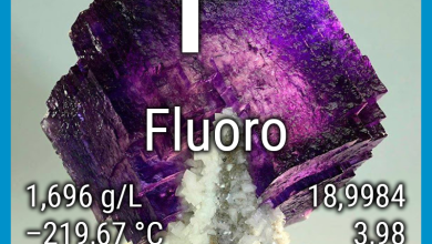 Scheda elemento con le proprietà del fluoro