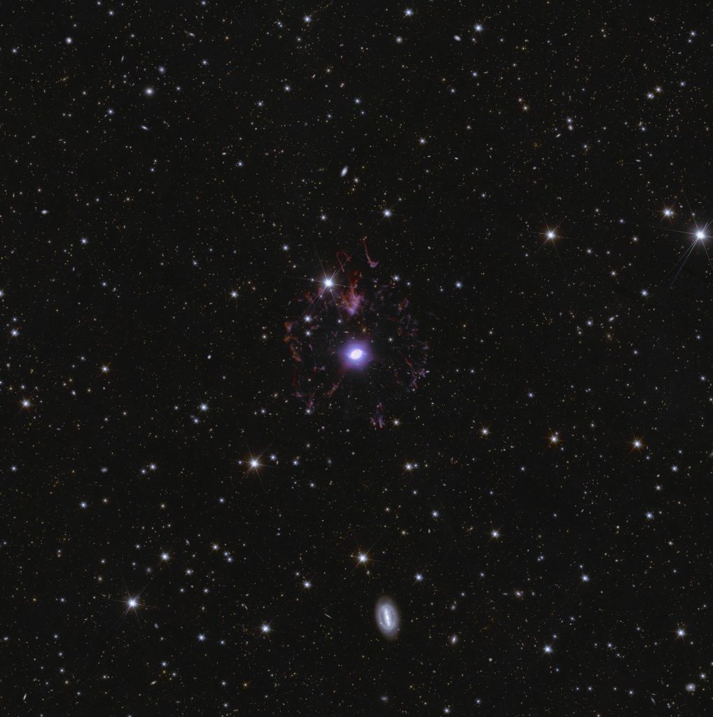 Zoom sulla nebulosa Occhio di Gatto